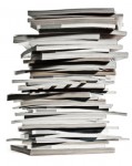 Stack of flockbooks Stack of flockbooks