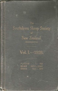 The Southdown Sheep Society of New Zealand Flockbook Vol 1