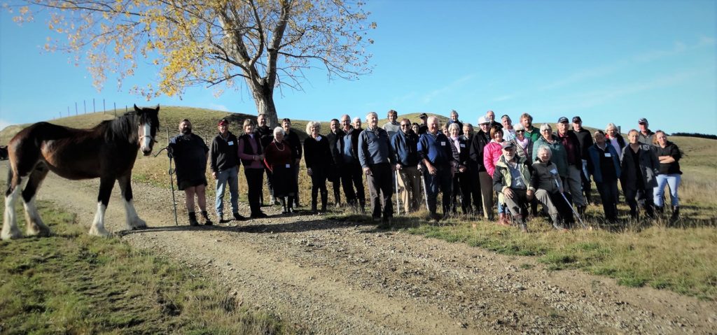 Group photo from 2021 Southdown Sheep Society tour to Southland
